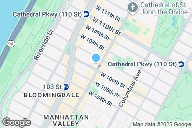 Map image of the property - 940 Amsterdam Ave