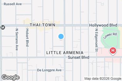 Map image of the property - 1601 N Normandie Ave