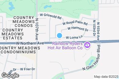 Map image of the property - 10521 W Loma Ln