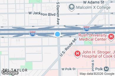 Map image of the property - 542 S Damen Ave