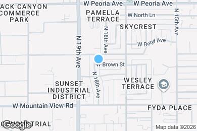 Map image of the property - 1753 W Brown St