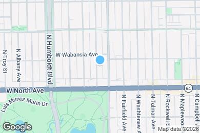 Map image of the property - 1645 N Mozart St