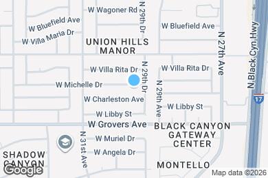 Map image of the property - 2929 W Michelle Dr