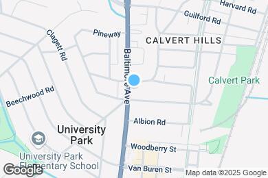 Map image of the property - 6805 Baltimore Ave
