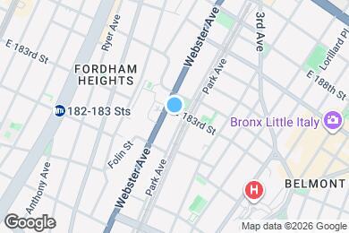 Map image of the property - 410 E 183rd St