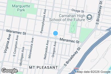 Map image of the property - 2833 Meramec St