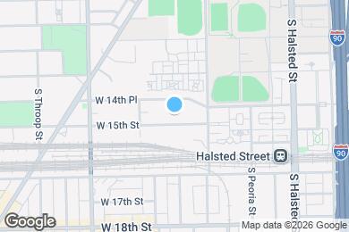 Map image of the property - 1033 W 14th Pl