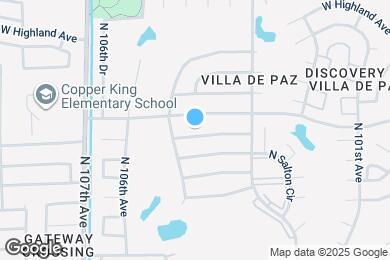 Map image of the property - 10412 W Calle De Edens