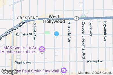 Map image of the property - 942 N Sweetzer Ave