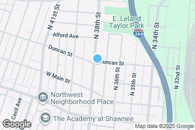 Map image of the property - 129 N 38th St