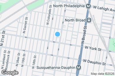 Map image of the property - 2413 N Bancroft St