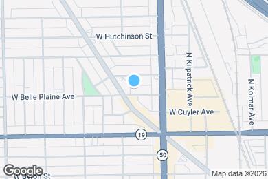 Map image of the property - 4836 W Belle Plaine Ave
