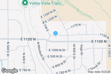 Map image of the property - 780 E 1150 N