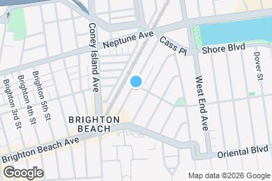 Map image of the property - 109 Brighton 11th St