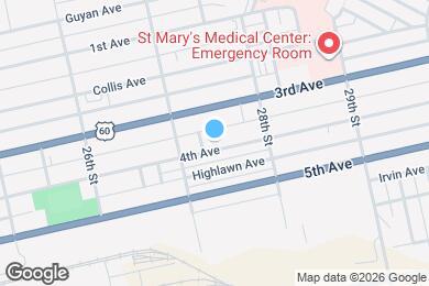 Map image of the property - 2738-2740 4th Ave