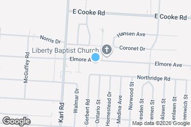 Map image of the property - 1517 Elmore Ave