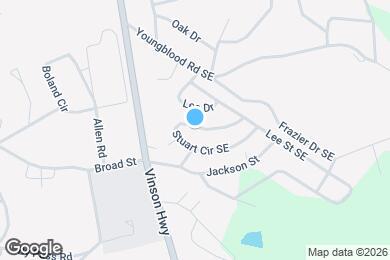 Map image of the property - 118 Stuart Cir SE