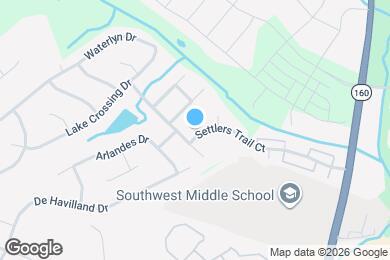 Map image of the property - 12813 Settlers Trail Ct