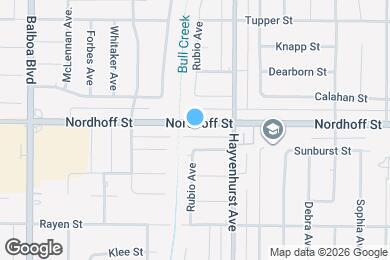 Map image of the property - 16644 Nordhoff St