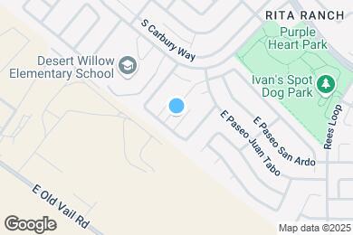 Map image of the property - 8262 S Placita Del Plantio