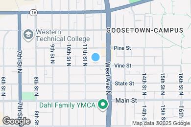 Map image of the property - 1125 Vine St