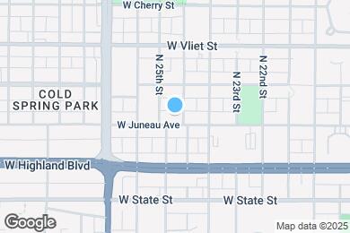 Map image of the property - 2458-2460-2460 W Juneau Ave