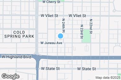 Map image of the property - 2458-2460 W Juneau Ave.