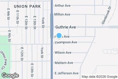 Map image of the property - 1420 Thompson Ave