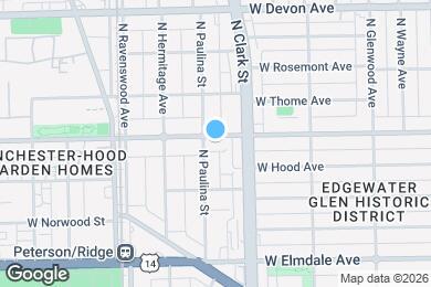 Map image of the property - 1629 W Granville Ave