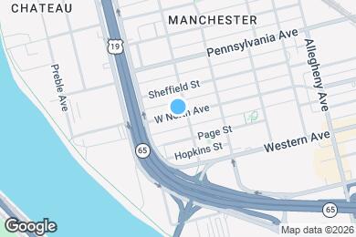 Map image of the property - 1411 W North Ave