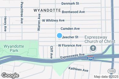 Map image of the property - 832 Beecher St