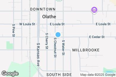 Map image of the property - 207 E Cedar St
