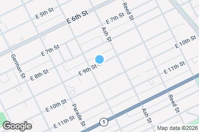 Map image of the property - 519 E 9th St