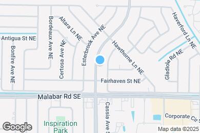 Map image of the property - 1421 Emerson Dr NE