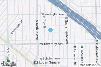 Map image of the property - 2842 N Albany Ave