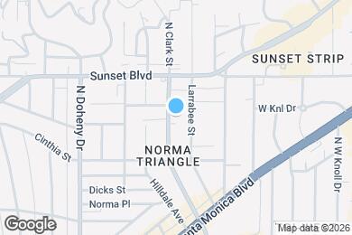 Map image of the property - 960 N San Vicente Blvd
