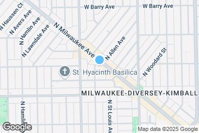 Map image of the property - 2894 N Milwaukee Ave