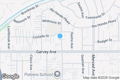 Map image of the property - 3045 Potrero Ave