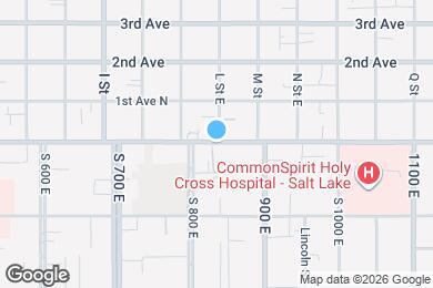 Map image of the property - 560 E S Temple St