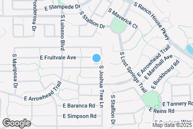 Map image of the property - 3974 E Latham Way
