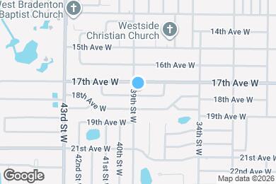 Map image of the property - 3810 17th Ave Dr W