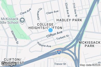 Map image of the property - 3320 Clifton Ave