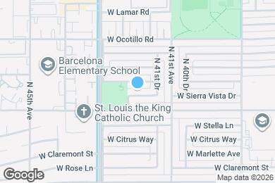 Map image of the property - 4148 W Sierra Vista Dr