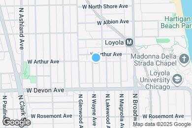 Map image of the property - 6455 N Wayne