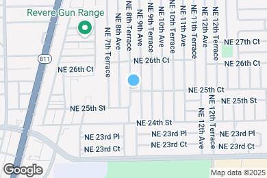 Map image of the property - 2550 NE 8th Terrace