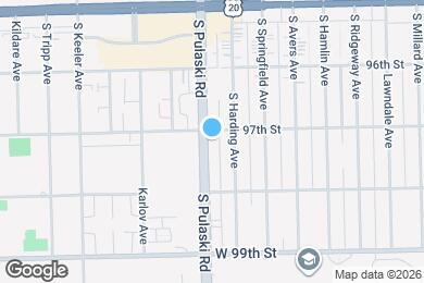 Map image of the property - 9713 S Pulaski Rd