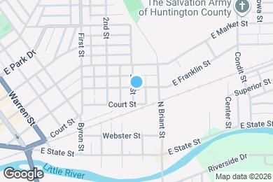 Map image of the property - 703 E Franklin St