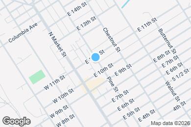 Map image of the property - 1017 Pine St