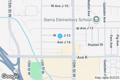 Map image of the property - 1051 W Ave J14