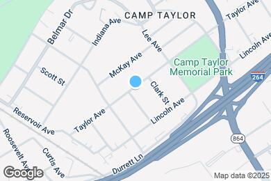 Map image of the property - 1526 Taylor Ave
